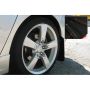Rally Armor MF9-UR-BLK/SIL Black Mud Flap/Silver Logo