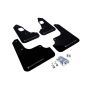 Rally Armor MF10-UR-BLK/SIL Black Mud Flap/Silver Logo