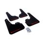 Rally Armor MF17-UR-BLK/RD Black Mud Flap/Red logo