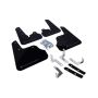 Rally Armor MF22-UR-BLK/GRY Black Mud Flap/Grey Logo