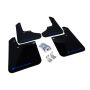 Rally Armor MF2-UR-BLK/BL Black Mud Flap/Blue Logo