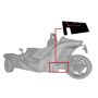 Rally Armor MF35-UR-BLK/OR Black Mud Flap/Orange Logo