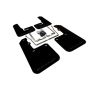 Rally Armor MF42-UR-BLK/GRY Black Mud Flap/Grey Logo