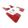 Rally Armor MF49-UR-RD/BLK Red Mud Flap/Black Logo