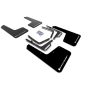 Rally Armor MF53-UR-BLK/WH Black Mud Flap/White Logo