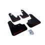 Rally Armor MF8-UR-BLK/RD Black Mud Flap/Red Logo