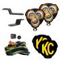KC HiLiTES 97157 KC FLEX ERA 3 LED Combo 2-Light Ditch System 2021+ Ford Bronco