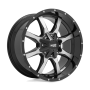 MO970 18X9 5X4.5 74.1 MACH G-BLK +18