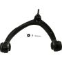 Moog CK80669 parte delantera izquierda superior Horquilla con Rótula