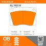 MPA 1000-0004M QB Semi-Metallic Brake Pads
