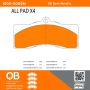 MPA 1000-0008M QB Semi-Metallic Brake Pads