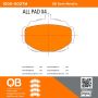MPA 1000-0027M QB Semi-Metallic Brake Pads