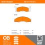 MPA 1000-0033M QB Semi-Metallic Brake Pads