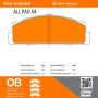 MPA 1000-0054AM QB Semi-Metallic Brake Pads