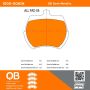 MPA 1000-0061M QB Semi-Metallic Brake Pads