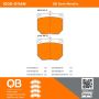 MPA 1000-0114M QB Semi-Metallic Brake Pads