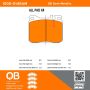 MPA 1000-0145AM QB Semi-Metallic Brake Pads