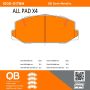 MPA 1000-0178M QB Semi-Metallic Brake Pads