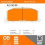 MPA 1000-0242M QB Semi-Metallic Brake Pads