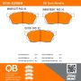 MPA 1000-0256M QB Semi-Metallic Brake Pads