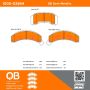 MPA 1000-0261M QB Semi-Metallic Brake Pads