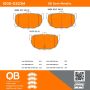 MPA 1000-0323M QB Semi-Metallic Brake Pads