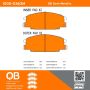 MPA 1000-0363M QB Semi-Metallic Brake Pads