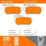 MPA 1000-0374M QB Semi-Metallic Brake Pads