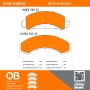 MPA 1000-0387M QB Semi-Metallic Brake Pads