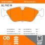 MPA 1000-0395M QB Semi-Metallic Brake Pads