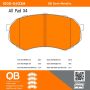 MPA 1000-0433M QB Semi-Metallic Brake Pads