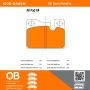 MPA 1000-0445M QB Semi-Metallic Brake Pads