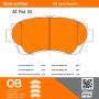 MPA 1000-0476M QB Semi-Metallic Brake Pads