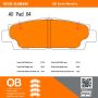 MPA 1000-0488M QB Semi-Metallic Brake Pads