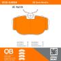 MPA 1000-0493M QB Semi-Metallic Brake Pads