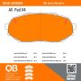 MPA 1000-0525M QB Semi-Metallic Brake Pads