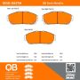 MPA 1000-0617M QB Semi-Metallic Brake Pads