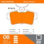 MPA 1000-0627AM QB Semi-Metallic Brake Pads