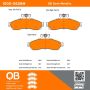 MPA 1000-0628M QB Semi-Metallic Brake Pads