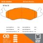 MPA 1000-0651M QB Semi-Metallic Brake Pads