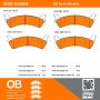 MPA 1000-0666M QB Semi-Metallic Brake Pads