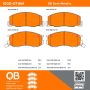 MPA 1000-0716M QB Semi-Metallic Brake Pads