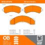MPA 1000-0717M QB Semi-Metallic Brake Pads