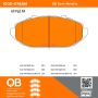 MPA 1000-0748M QB Semi-Metallic Brake Pads