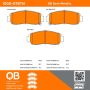 MPA 1000-0787M QB Semi-Metallic Brake Pads