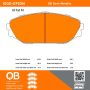MPA 1000-0793M QB Semi-Metallic Brake Pads
