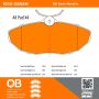 MPA 1000-0806M QB Semi-Metallic Brake Pads