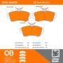 MPA 1000-0841M QB Semi-Metallic Brake Pads