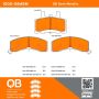 MPA 1000-0845M QB Semi-Metallic Brake Pads
