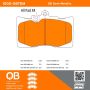 MPA 1000-0870M QB Semi-Metallic Brake Pads